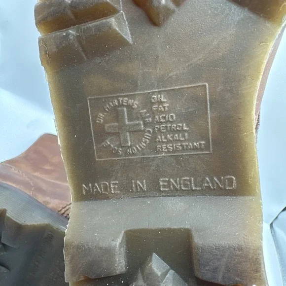 Dr. Martens Doc England RARE  90's Vintage Crazy Horse 1460 Boots UK 5 Sz 6M 7W - Picture 6 of 8